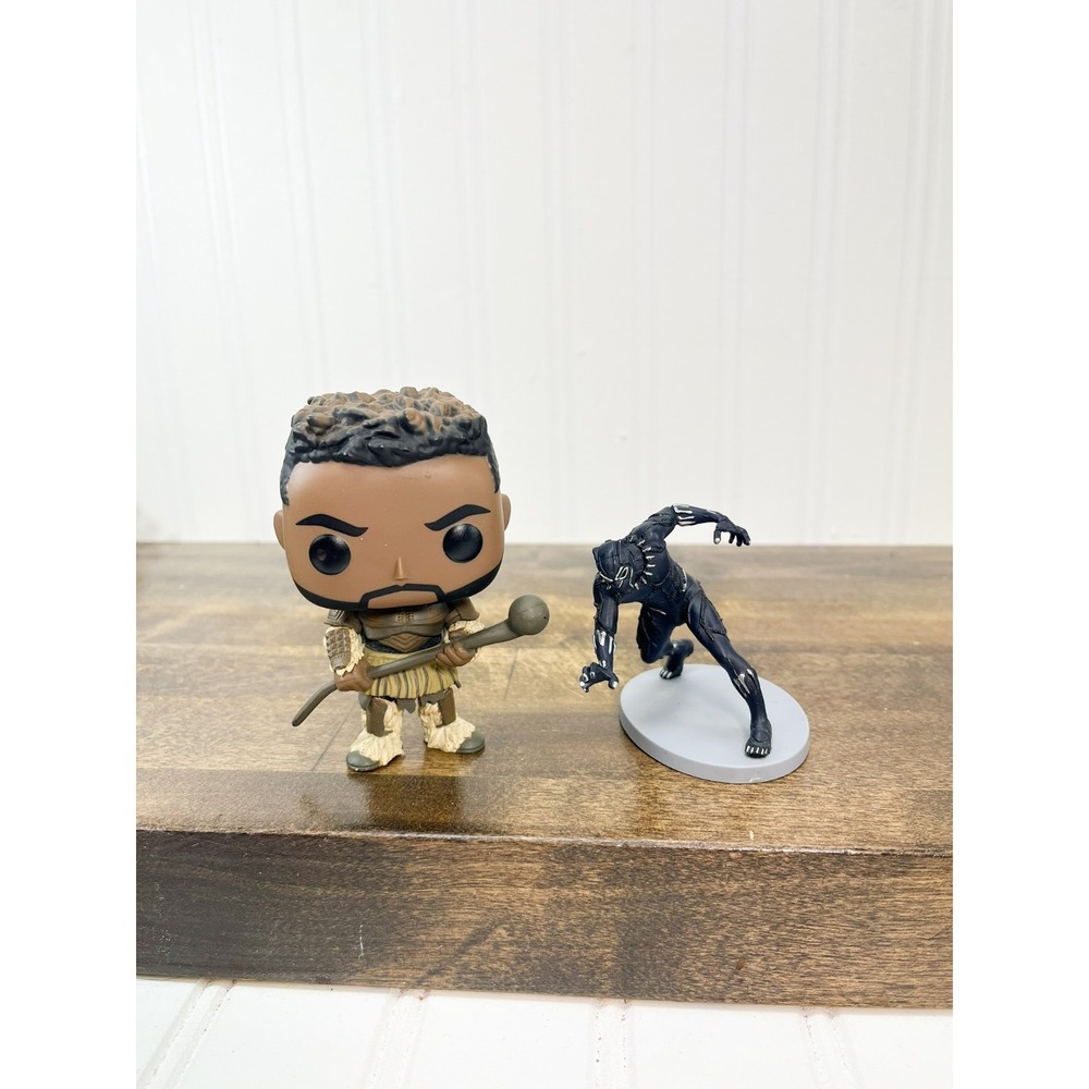 Funko POP! Black Panther M'BAKU #388 Vinyl Figure No Box + Black Panther Figure